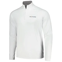 Haut johnnie-O blanc à quart de zip THE PLAYERS Freeborne Performance Raglan pour hommes