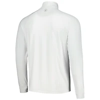 Haut johnnie-O blanc à quart de zip THE PLAYERS Freeborne Performance Raglan pour hommes