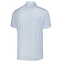 Men's johnnie-O White THE PLAYERS Shrimpy Printed Featherweight Performance Polo
