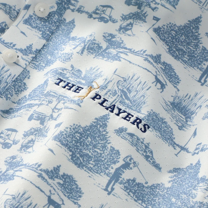 Polo Nike bleu THE PLAYERS Tailored Dri-FIT pour homme