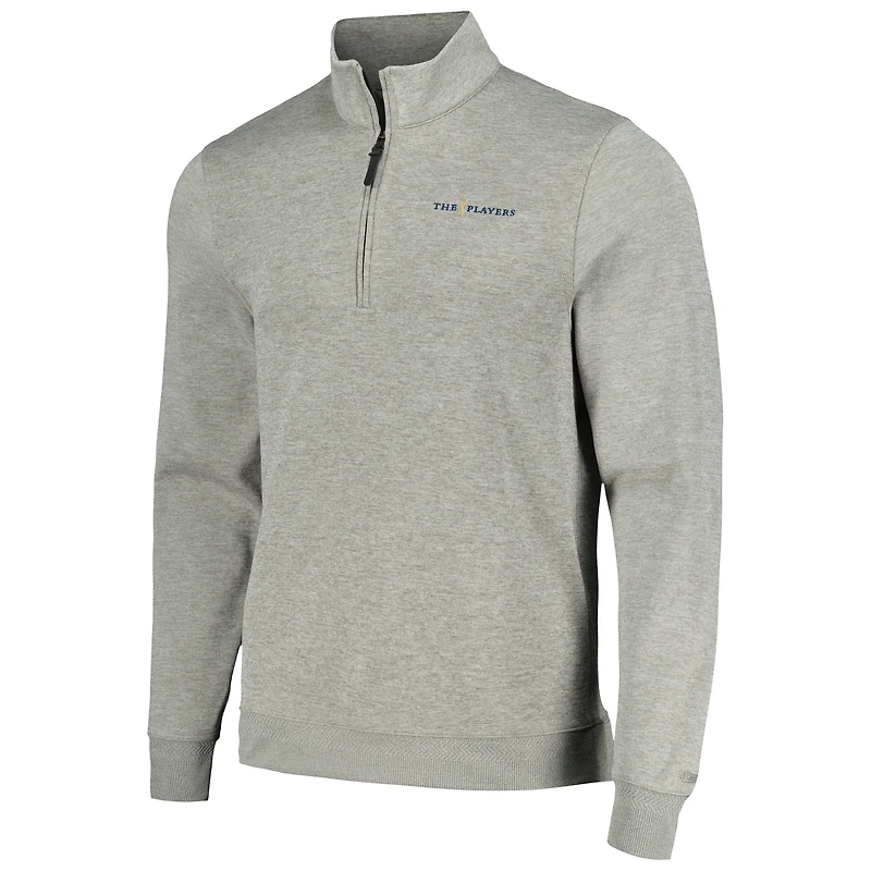 Haut à demi-zip Nike THE PLAYERS Player Performance pour homme, gris chiné