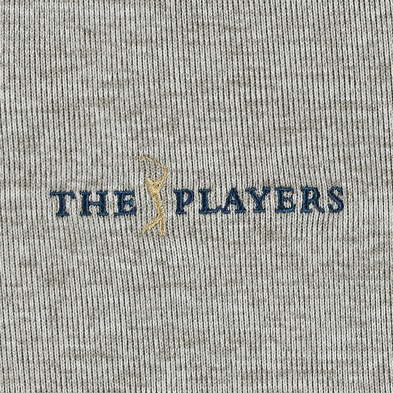 Haut à demi-zip Nike THE PLAYERS Player Performance pour homme, gris chiné