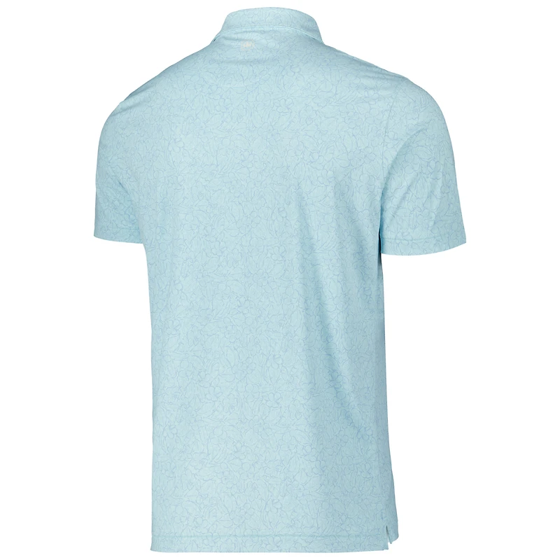 Polo en jersey de performance treillis coupe ajustée THE PLAYERS Peter Millar Aqua pour hommes