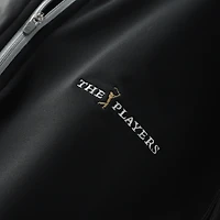 Gilet de sport Peter Millar noir THE PLAYERS Galway Performance à quart zip pour homme