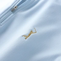 Men's Peter Millar Blue THE PLAYERS Perth Cross-Hatch Performance Quarter-Zip Pullover