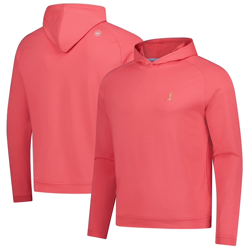 Sweat à capuche raglan Pine Performance pour homme Peter Millar Coral THE PLAYERS