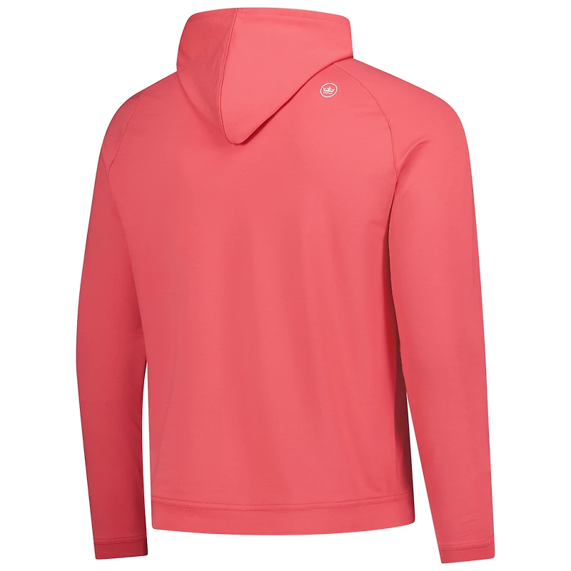 Sweat à capuche raglan Pine Performance pour homme Peter Millar Coral THE PLAYERS