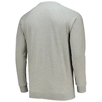 Men's Peter Millar Gray THE PLAYERS Lava Wash Raglan Tri-Blend Pullover Sweatshirt