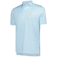 Polo Peter Millar bleu clair THE PLAYERS Tequila Sunrise Performance Jersey pour homme