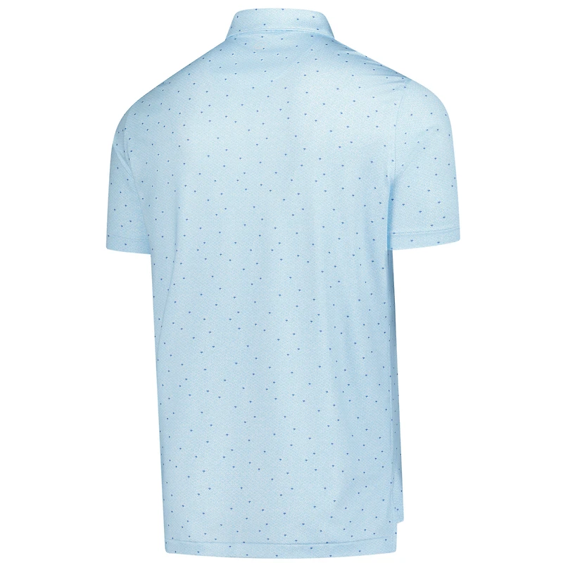 Polo Peter Millar bleu clair THE PLAYERS Tequila Sunrise Performance Jersey pour homme