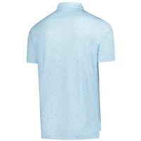 Polo Peter Millar bleu clair THE PLAYERS Tequila Sunrise Performance Jersey pour homme