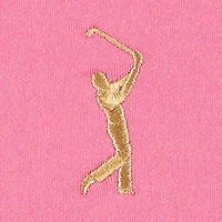 Haut à quart de zip Peter Millar rose THE PLAYERS Perth Melange Performance pour hommes