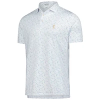 Men's Peter Millar White THE PLAYERS Cocktail Garnish Performance Jersey Polo