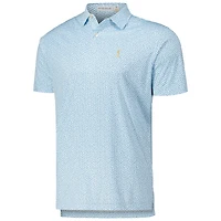 Polo de golf poids plume THE PLAYERS blanc Peter Millar pour hommes sur les rochers