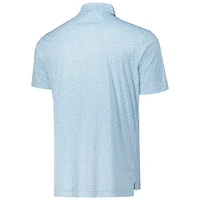 Polo de golf poids plume THE PLAYERS blanc Peter Millar pour hommes sur les rochers