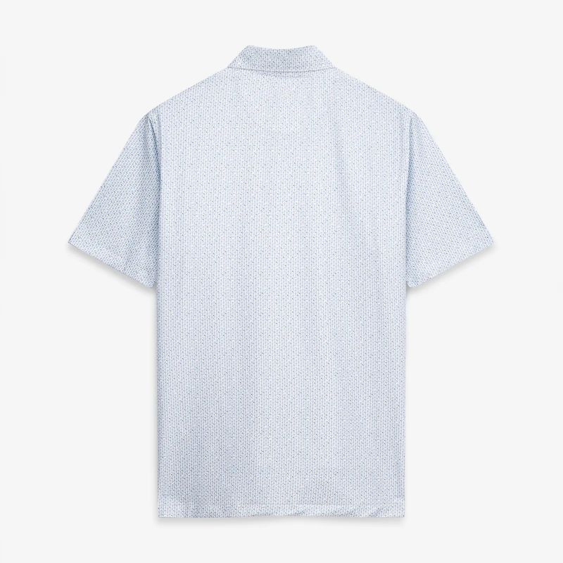 Polo de performance Peter Millar blanc THE PLAYERS Paper Plane pour homme