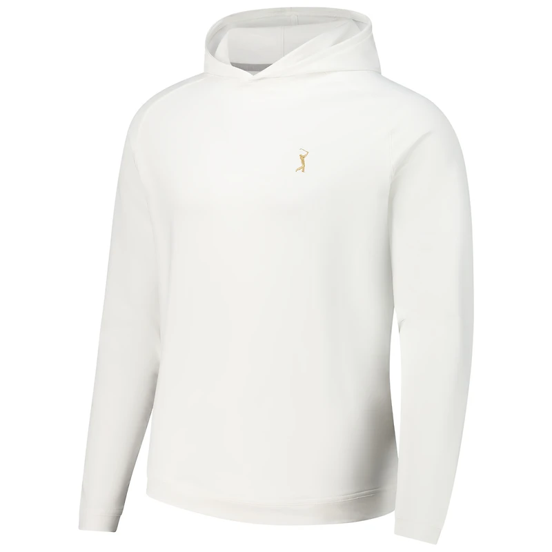 Men's Peter Millar White THE PLAYERS Pine Performance Pullover Hoodie