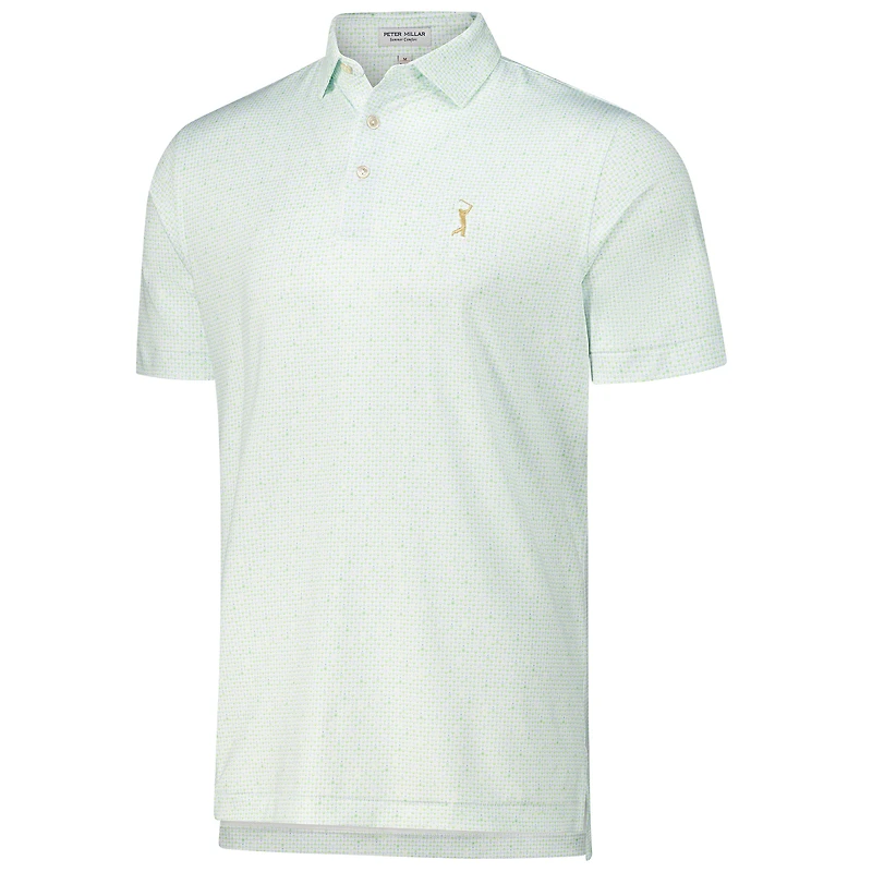 Polo en jersey blanc Peter Millar THE PLAYERS pour homme avec logo Bees Knees Performance