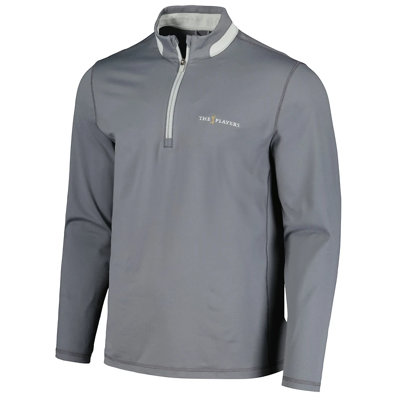 Haut léger à quart de zip THE PLAYERS Puma gris pour hommes