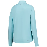 Men's Puma Light Blue THE PLAYERS YOU-V Solid Quarter-Zip Pullover