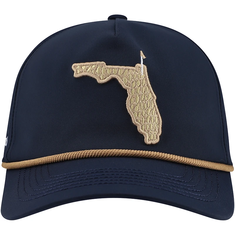 Casquette réglable Puma Navy THE PLAYERS 904 Rope Flexfit pour hommes