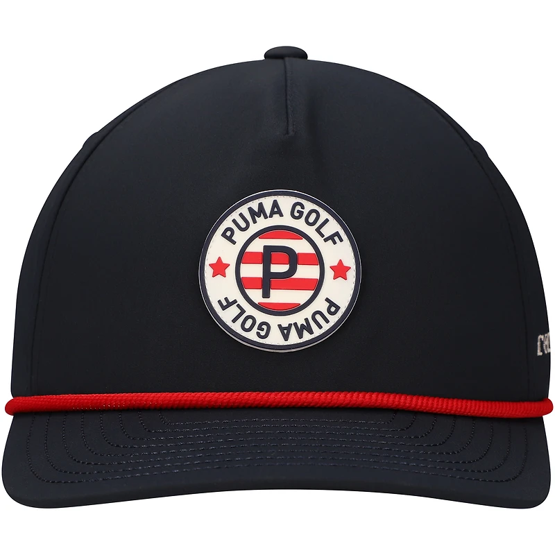 Casquette réglable Puma Navy THE PLAYERS Pars & Stripes Rope Tech pour hommes