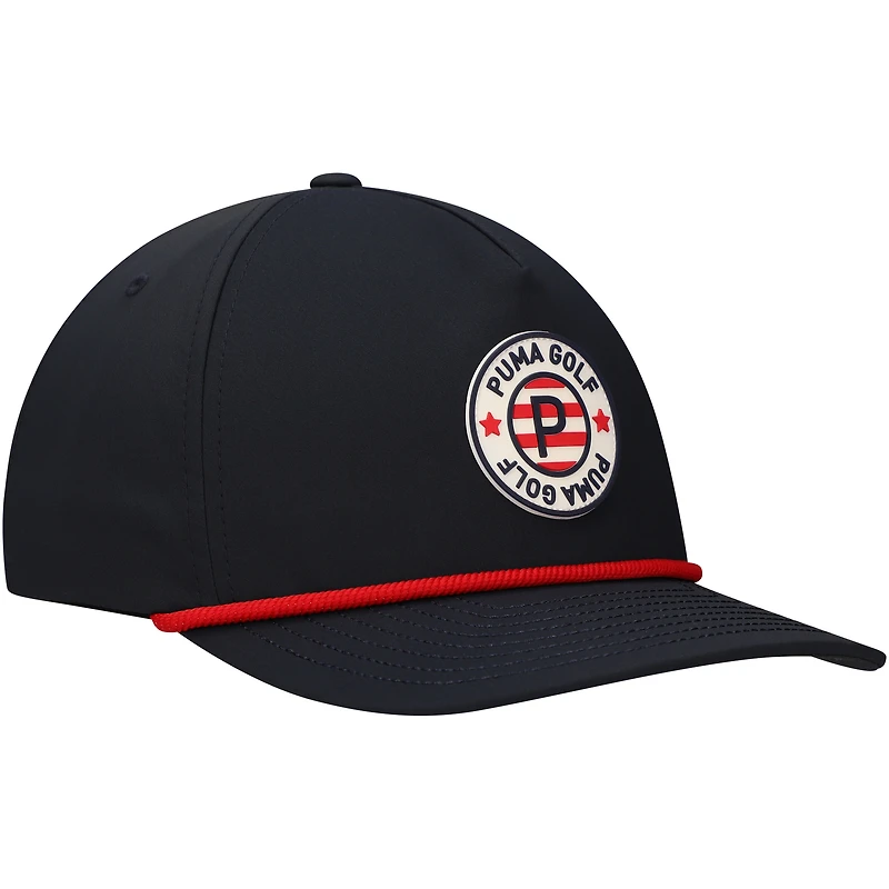 Casquette réglable Puma Navy THE PLAYERS Pars & Stripes Rope Tech pour hommes