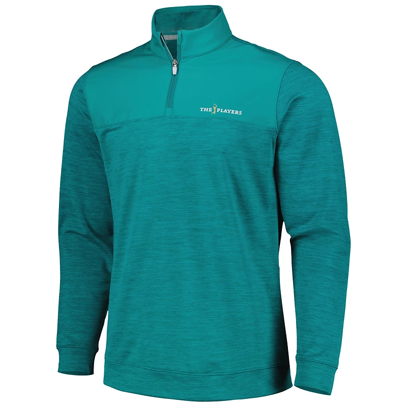 Haut à fermeture éclair sur le quart THE PLAYERS CLOUDSPUN bleu sarcelle Puma pour homme