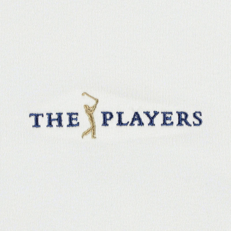Haut léger à quart de zip Puma pour hommes blanc THE PLAYERS