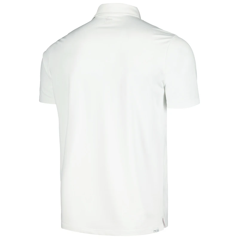 Polo Puma blanc THE PLAYERS MATTR Grind pour hommes