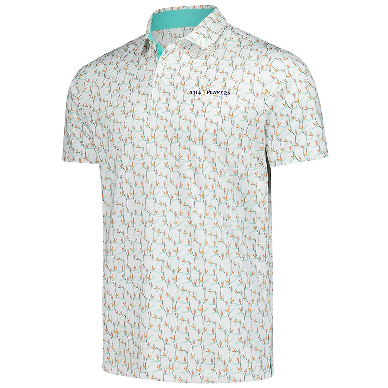 Polo blanc Puma THE PLAYERS MATTR Paradise pour homme