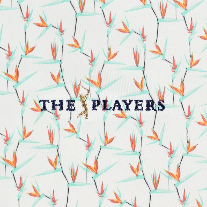 Polo blanc Puma THE PLAYERS MATTR Paradise pour homme