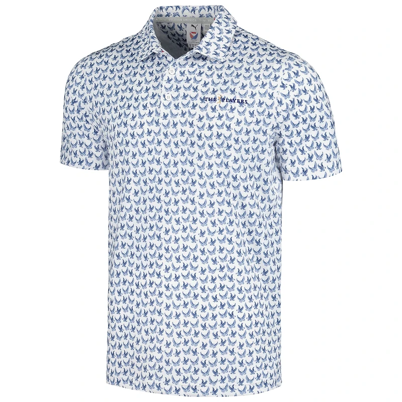 Polo Puma blanc pour homme THE PLAYERS Volition Bald Eagle