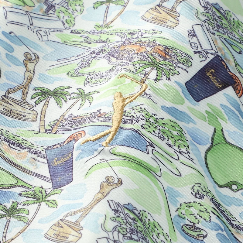 Polo Teddy blanc Smith & Quinn THE PLAYERS Island Time pour homme