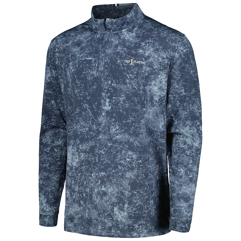 Under Armour - Haut à quart de zip imprimé bleu marine THE PLAYERS Playoff 3.0 pour hommes
