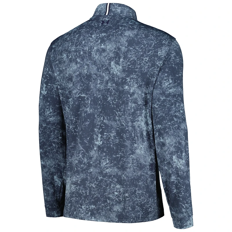 Under Armour - Haut à quart de zip imprimé bleu marine THE PLAYERS Playoff 3.0 pour hommes