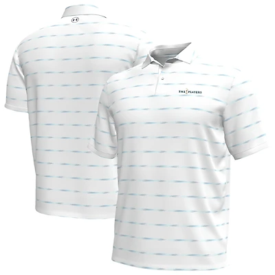 Men's Under Armour White THE PLAYERS Iso-Chill Drive Horizon Polo