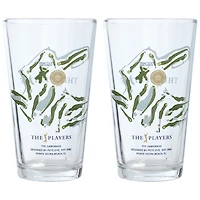 THE PLAYERS Two-Pack 2026 Players Course Map 16oz. Pint Glass Set