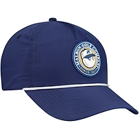 Unisex Malbon Golf  Navy THE PLAYERS Bucket Seal Rope Adjustable Hat