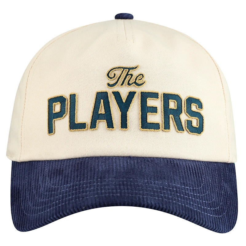 Casquette unisexe Barstool Golf beige THE PLAYERS en chenille à fermeture snapback