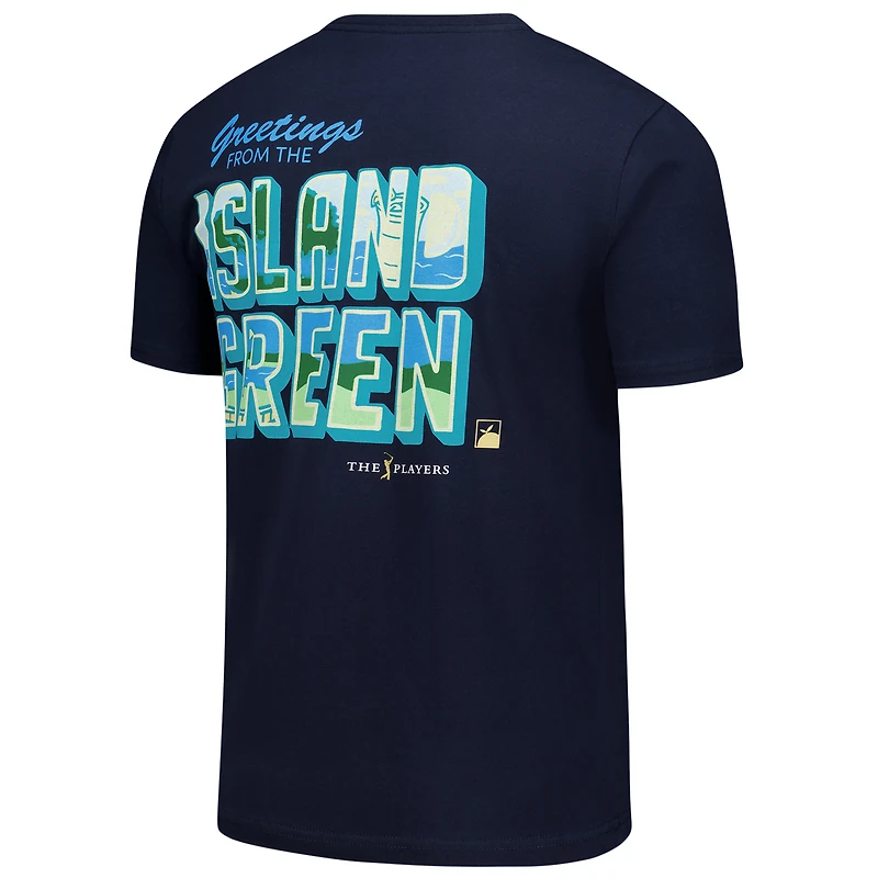 Unisex Flomotion Navy the PLAYERS Greetings from Island Green T-Shirt