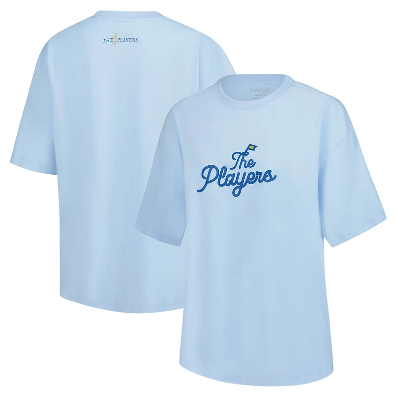 Women's Barstool Golf Light Blue THE PLAYERS Oversized T-Shirt