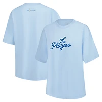 Women's Barstool Golf  Light Blue THE PLAYERS Oversized T-Shirt