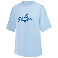 T-shirt surdimensionné bleu clair THE PLAYERS pour femme Barstool Golf