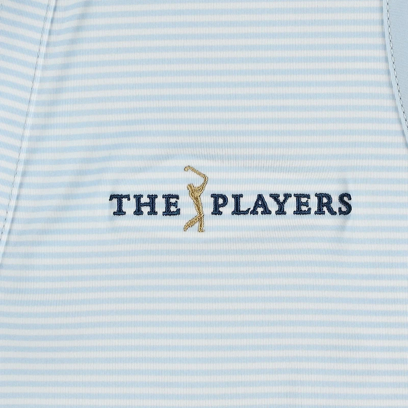 Women's FootJoy Light Blue THE PLAYERS Striped Sleeveless Polo