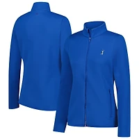 Women's Peter Millar  Blue THE PLAYERS Lumi-Knit Full-Zip Jacket