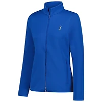 V110136 PLAYR Veste mi-lourde entièrement zippée Peter Millar SP25 The Players Goldman Lumi-Knit pour femme SWTLADZIP LS25EK321
