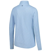 Women's Peter Millar  Light Blue THE PLAYERS Goldman Mar-Tee-Ni Break Quarter-Zip Sunshirt Pullover