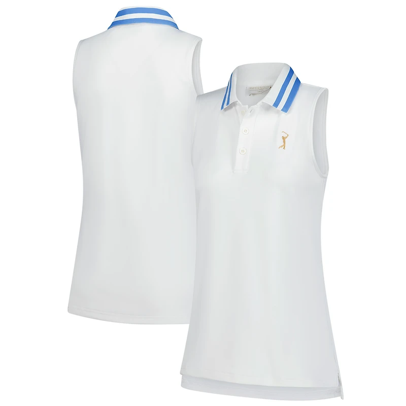 Women's Smith & Quinn  White THE PLAYERS Alice Sleeveless Polo