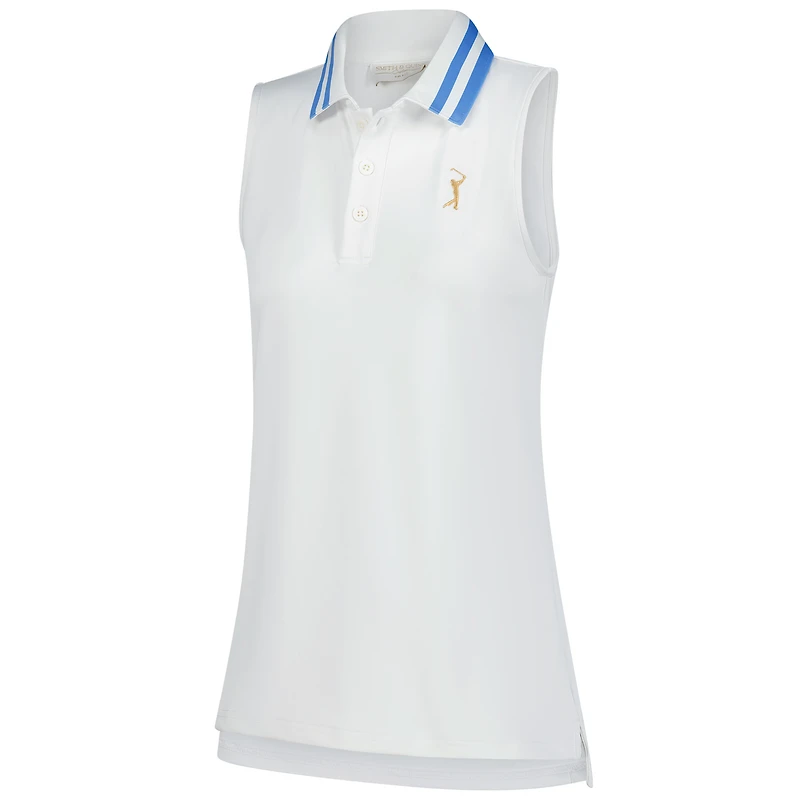 Women's Smith & Quinn  White THE PLAYERS Alice Sleeveless Polo